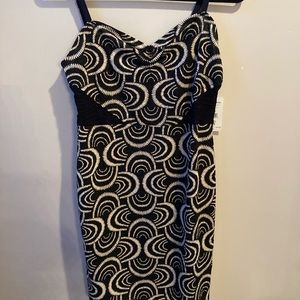 Free People graphic print slip dress